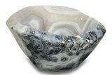 Polished Banded Agate Bowl - Madagascar #245567-2